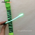 Reflekterande Led Green Zebra Print Webbing Armband